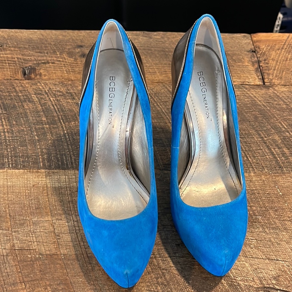 BCBG Blue Heels